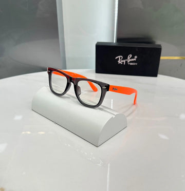 RayBan Orange Grey Premium Glasses 2140