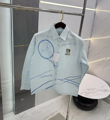 Casablanca Sky Blue Printed Premium Shirt