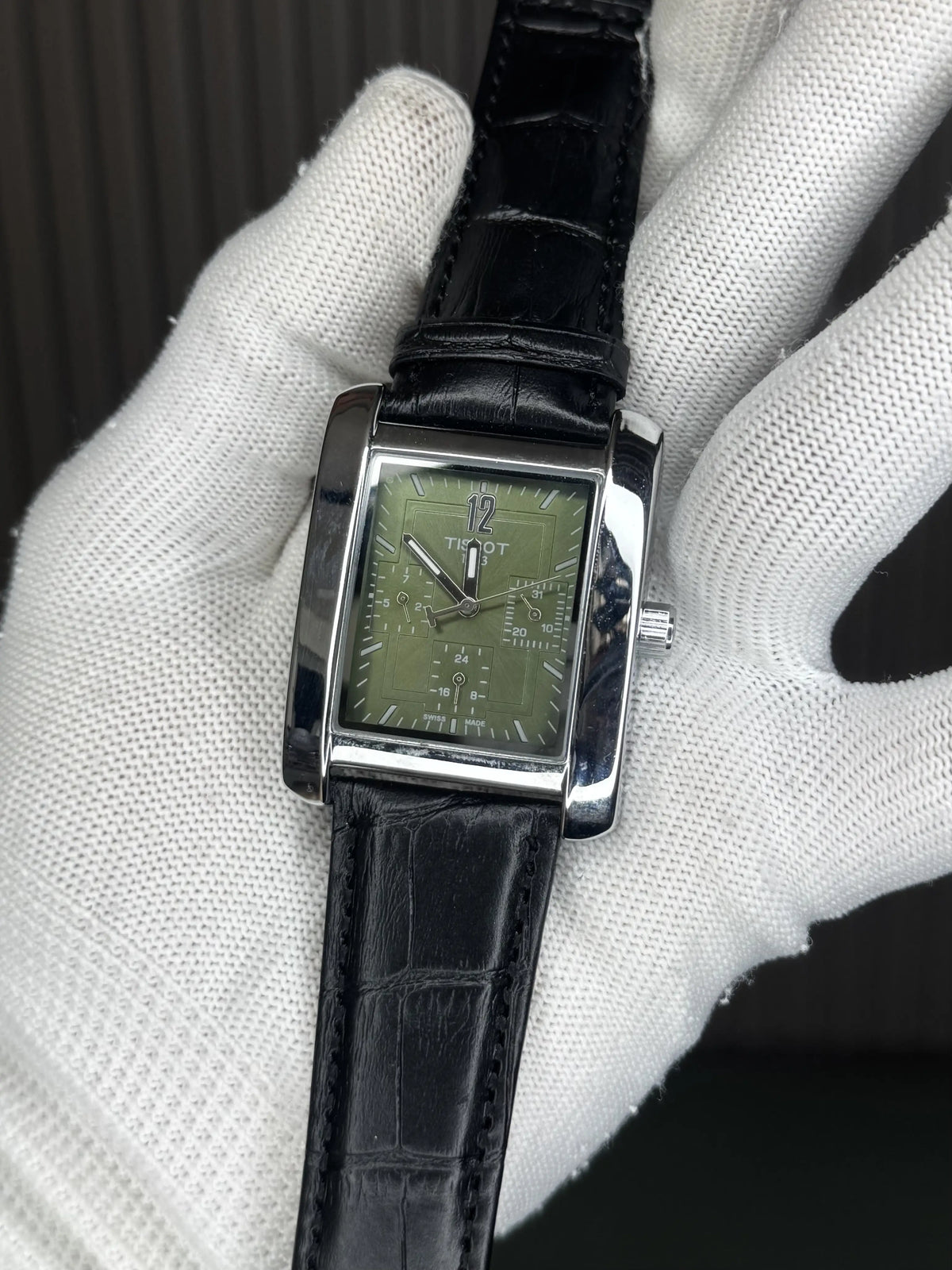 Tisso t T Trend Silver Green Premium Chronograph Watch