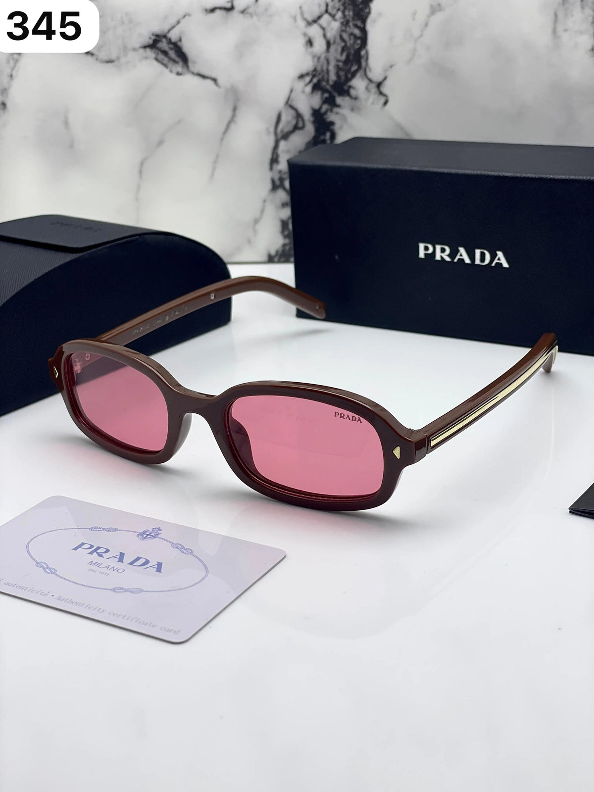 Prada 345 Brown pink