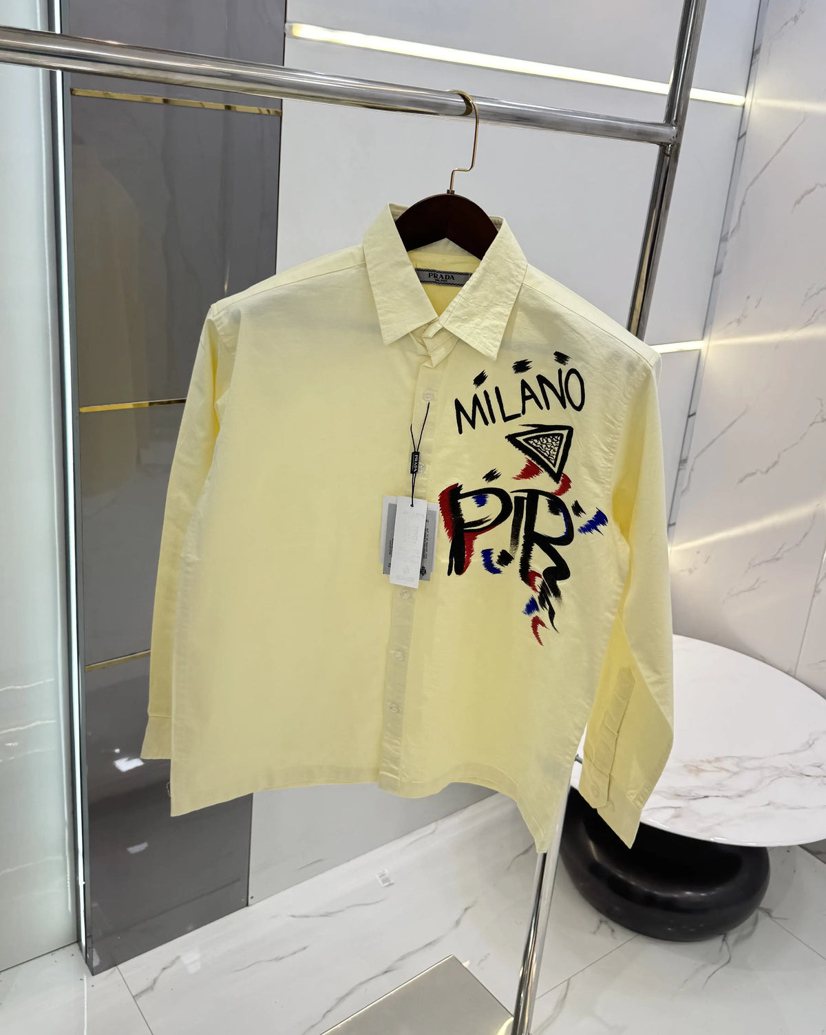Prad a Milano Butter Printed Premium Shirt