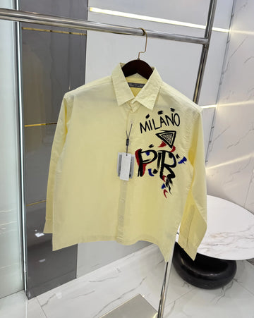 Prad a Milano Butter Printed Premium Shirt