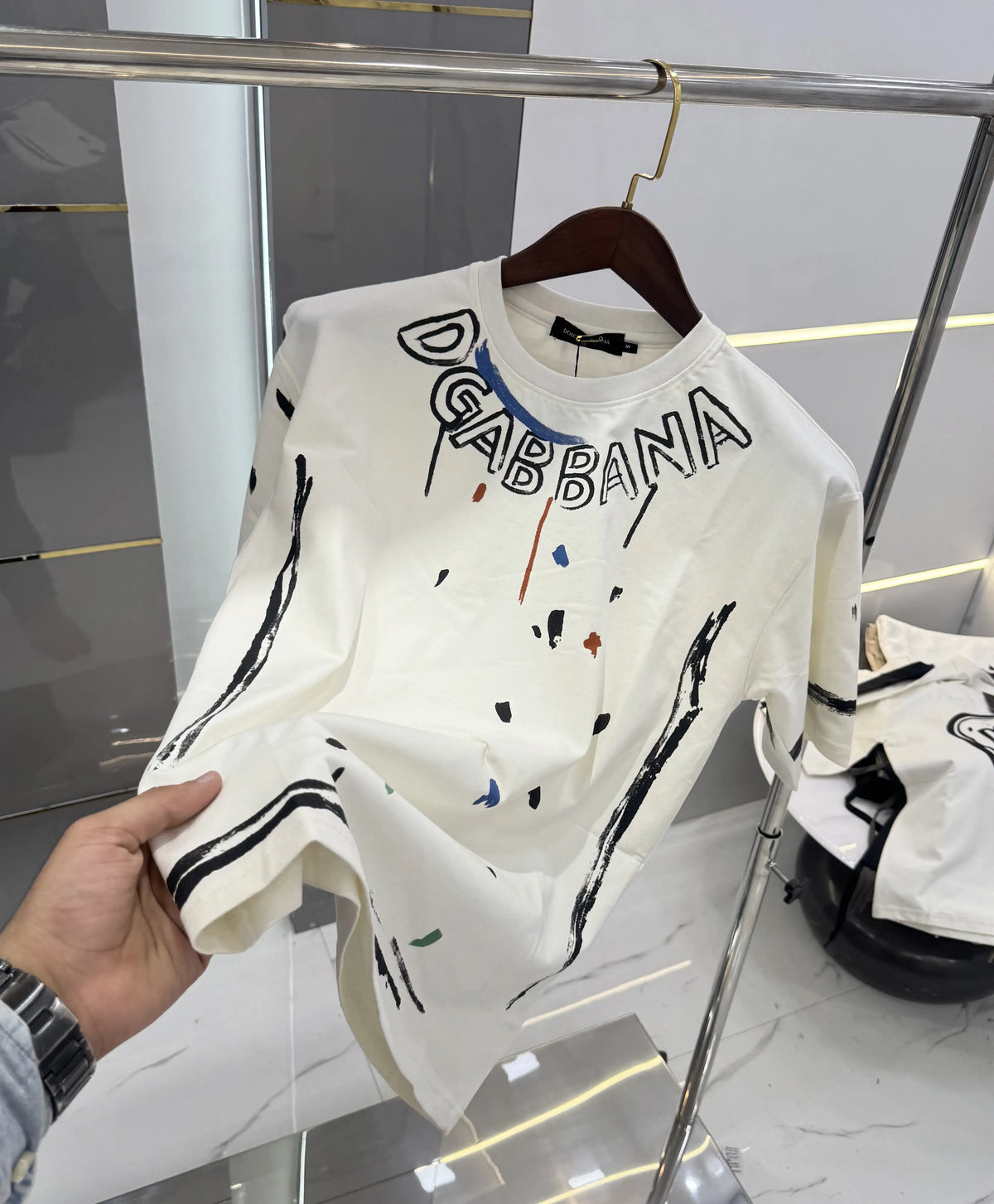 Dolce&Gabbana White Printed Premium T-Shirt