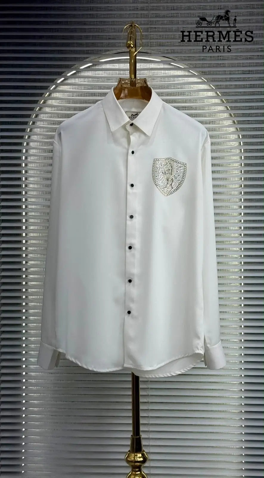 Herme s White Luxury Shirt With Premium Box Packing